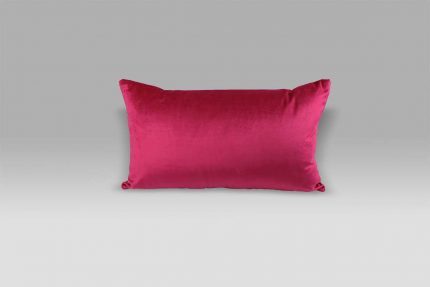 Cuscino 50x30 Trentino Magenta velluto raso fucsia grigio Designers Guild