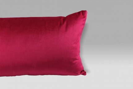 Cuscino 50x30 Trentino Magenta velluto raso fucsia grigio Designers Guild