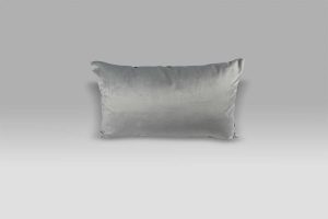 Cuscino 50x30 Trentino Zinc velluto raso grigio perla grigio scuro Designers Guild