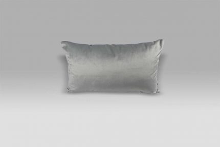 Cuscino 50x30 Trentino Zinc velluto raso grigio perla grigio scuro Designers Guild