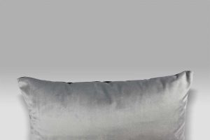 Cuscino 50x30 Trentino Zinc velluto raso grigio perla grigio scuro Designers Guild