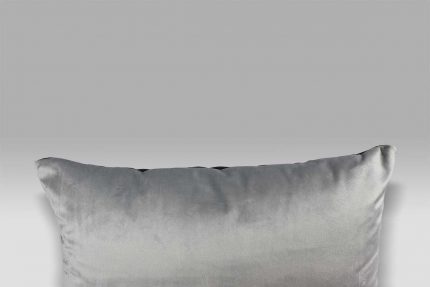 Cuscino 50x30 Trentino Zinc velluto raso grigio perla grigio scuro Designers Guild