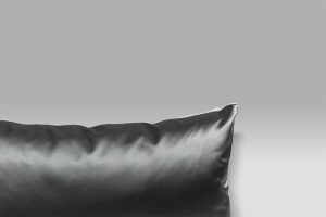 Cuscino 50x30 Trentino Zinc velluto raso grigio perla grigio scuro Designers Guild