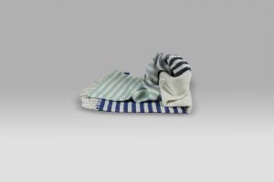 Plaid Mattonelle Cobalt righe bluette Designers Guild