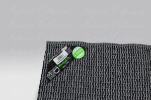 Tappeto Palas PVC nero-grigio Swedy Monfri Design