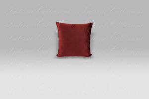 Cuscino Living Velluto bordeaux Borbonese