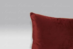Cuscino Living Velluto bordeaux Borbonese