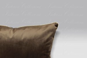 Cuscino Living Velluto marrone Borbonese