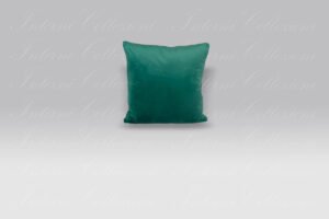 Cuscino Living Velluto verde scuro Borbonese
