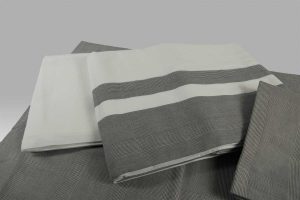 Completo Lenzuola FL53 Dea bianco scozzese grigio