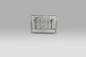 Completo Lenzuola Pergamon grigio chiaro con impuntura creta Mastro Raphael