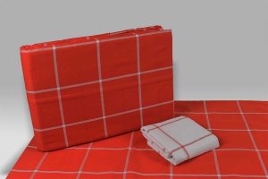 Parure Copripiumino Molino Dorino 7275 rosso-bianco double face Bossi