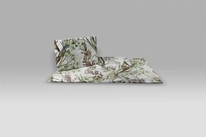 Parure Copripiumino Tropical 8501 misto lino Bossi Casa