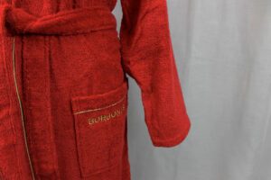 Accappatoio Fine Op ruby Borbonese