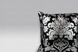 Cuscino Damask argento Bagnaresi Casa