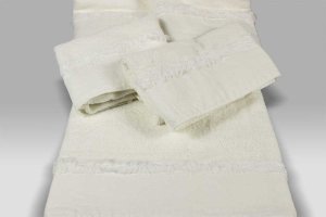 Set spugna 5 pezzi Bohemien bianco vintage Opificio dei Sogni