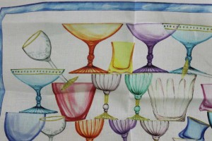 Canovaccio Crystal Blu Tessitura Toscana Telerie