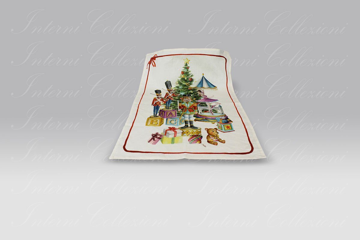 Canovaccio Schiaccianoci rosso Tessitura Toscana Telerie Canovaccio Schiaccianoci rosso Tessitura Toscana Telerie