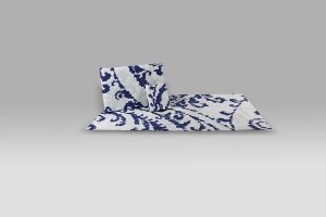 Parure Copripiumino Velasca 7518 blu Bossi Casa