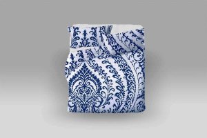 Parure Copripiumino Velasca 7518 blu Bossi Casa