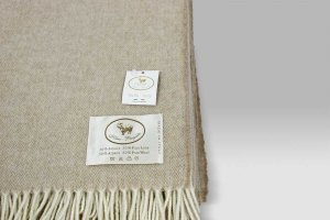 Plaid Alpaca beige Copertificio Biellese