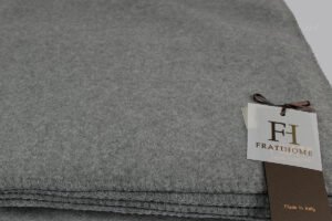 Plaid Soft Cotton Pile antracite Frati Home