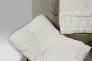 Coppia Spugna Gioia bianco vintage Opificio Dei Sogni