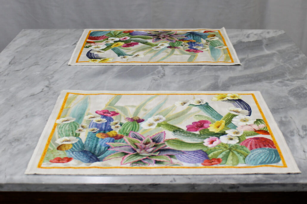 Set 2 Tovagliette Mymat Kactus Tessitura Toscana Telerie