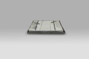 Completo Lenzuola Fontainbleau raso ricamo metallico avorio Mastro Raphael