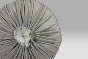 Cuscino rotondo Champagne argilla Opificio dei Sogni