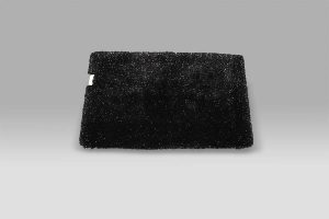 Tappeto Elysee nero lurex Habidecor