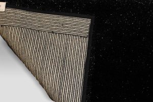 Tappeto Elysee nero lurex Habidecor