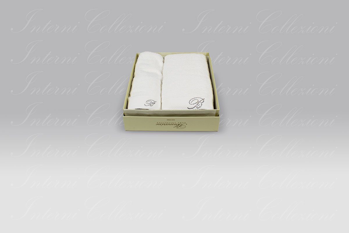 Coppia Spugna Benessere bianco Blumarine Coppia Spugna Benessere bianco Blumarine