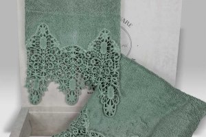 Coppia Spugna Ricordi verde salvia Opificio dei Sogni