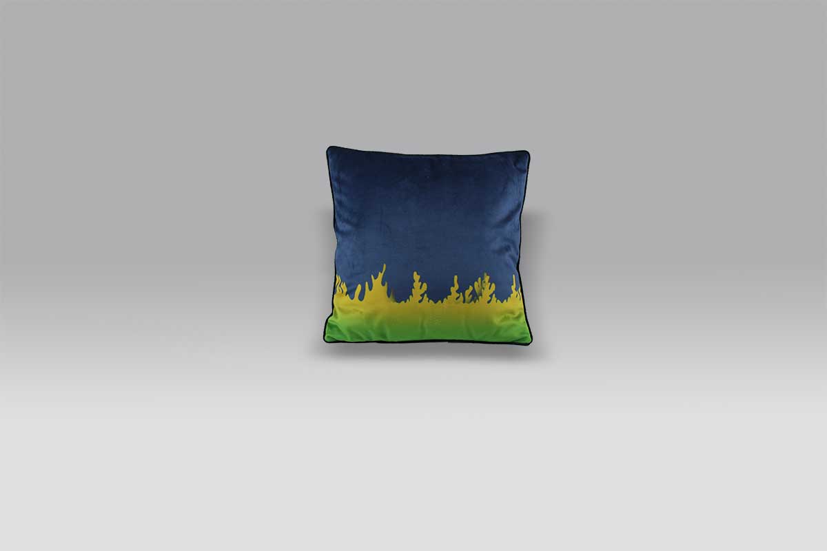 Cuscino 50x50 Henry velluto blu-giallo-verde Foresti Home Collection Cuscino 50x50 Henry velluto blu-giallo-verde Foresti Home Collection