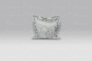 Cuscino Palais Finto Marmo grigio argento Mastro Raphael