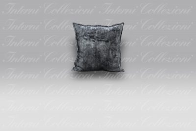Cuscino Tiziano velluto grigio scuro Mastro Raphael