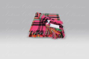 Plaid Chennai fuchsia Designers Guild