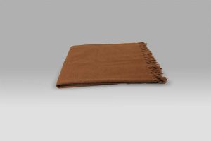 Plaid Puro Cashmere marrone chiaro Selana