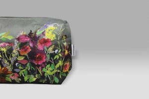 Trousse Indian Sunflower Graphite grande Designers Guild