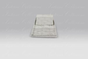 Coppia Spugna Api Bath Linens grigio chiaro ricamo grigio Mastro Raphael