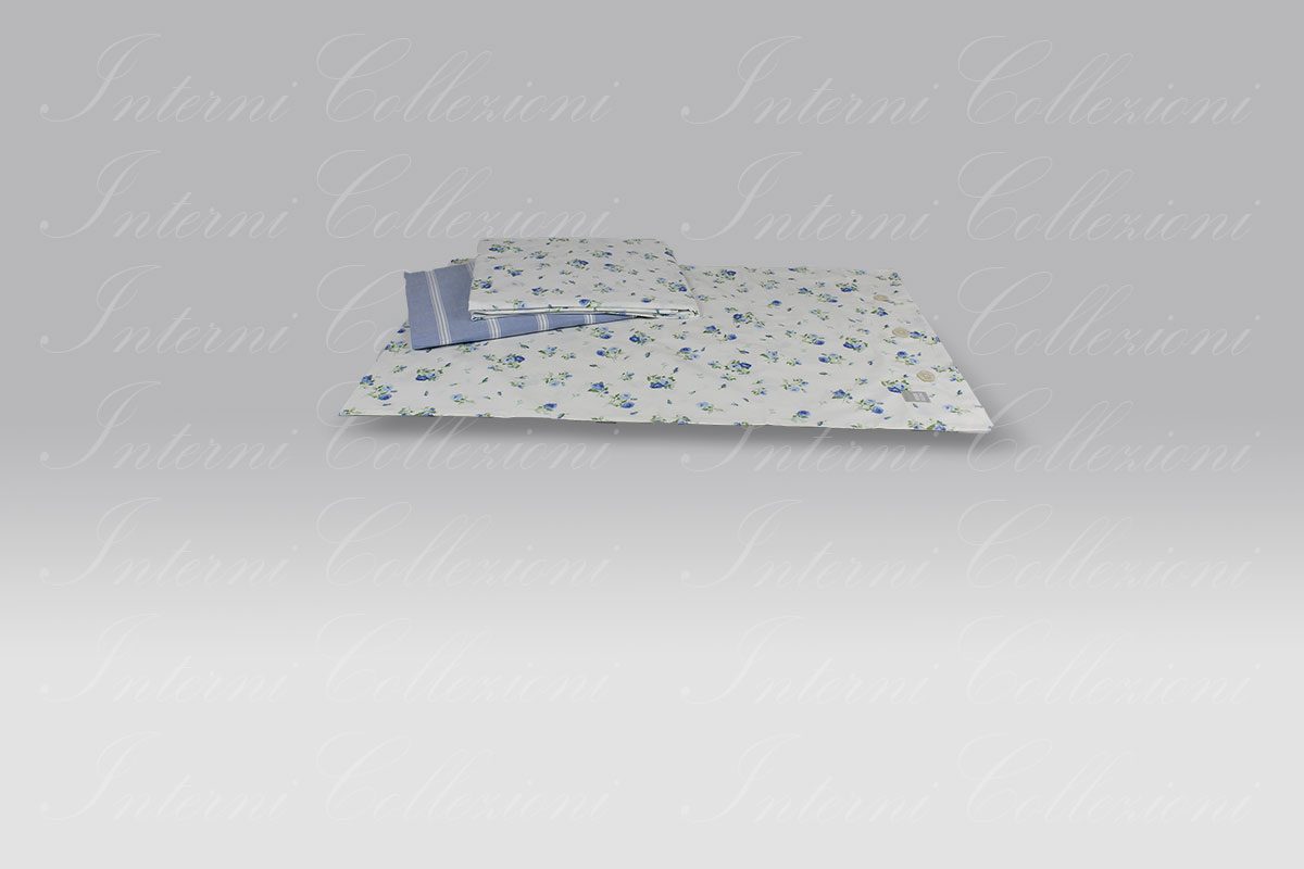 Completo Lenzuola Lorette azzurro Martha O Neil Completo Lenzuola Lorette azzurro Martha O Neil