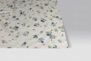 Completo Lenzuola Lorette azzurro Martha O Neil