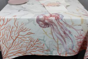 Tovaglia Radici Corallo Tessitura Randi