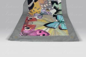 Canovaccio Butterfly grigio Borbonese