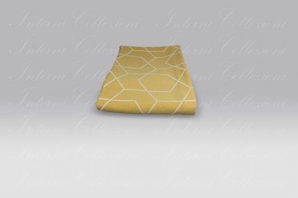 Copriletto Geom giallo-bianco Micol