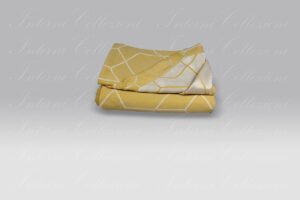 Copriletto Geom giallo-bianco Micol