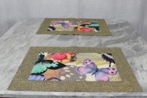 Set 2 Americani Butterfly marrone Borbonese