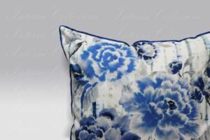 Cuscino Kyoto Flower Indigo Designers Guild