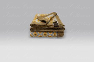Plaid Boiled Wool Bakhtari senape Frati Home